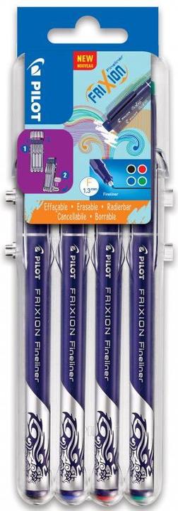 Image du produit Pilot Fineliner FriXion 1.3mm Stand (Multicolore, 4 x)