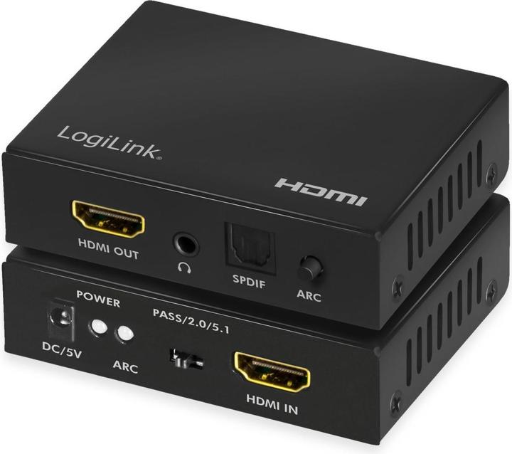 Produktbild LogiLink HDMI-Audio-Extraktor,2CH/5.1CH,SPDIF,/60Hz