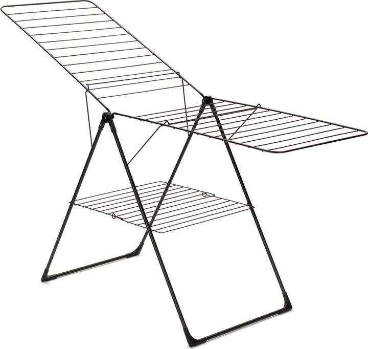 Produktbild Brabantia Droogrek T model - met Wasknijpertasje - 20 m - Matt Black (20 m)
