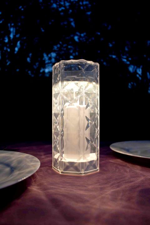 Immagine prodotto Newgarden JACK 20 LED lampada da tavolo ricaricabile USB effetto candela e cristallo IP54