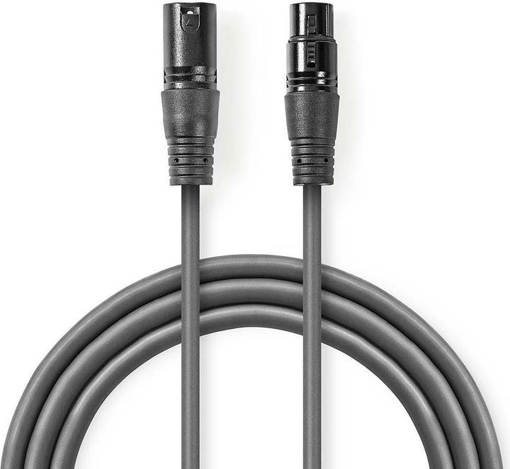 Nedis Câble audio XLR XLR mâle 3 pôles (0.27 m, XLR)