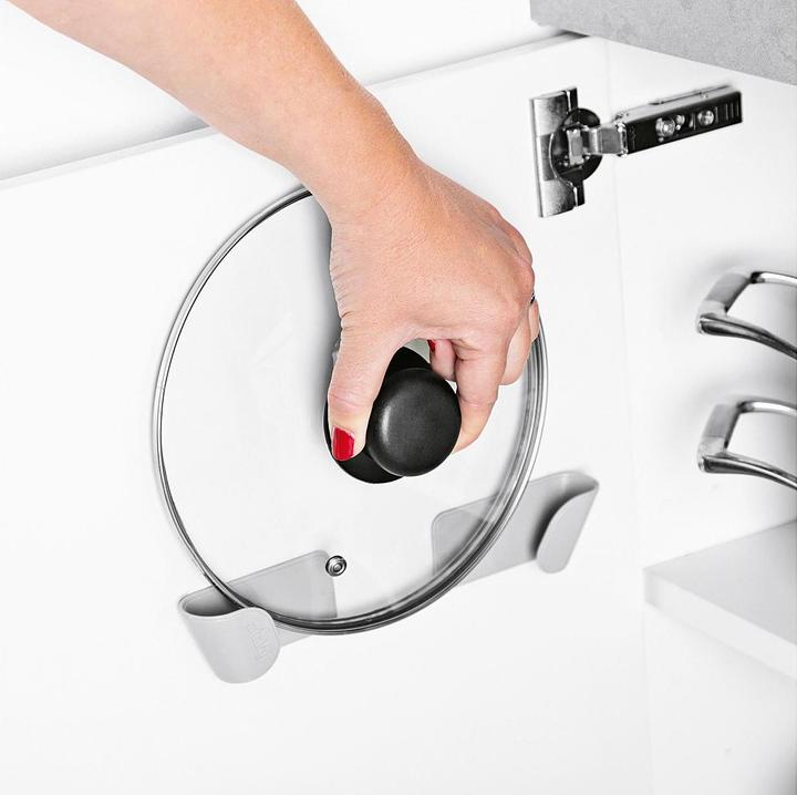 Productafbeelding Dekselhouder grijs set van 3 (Plastic)