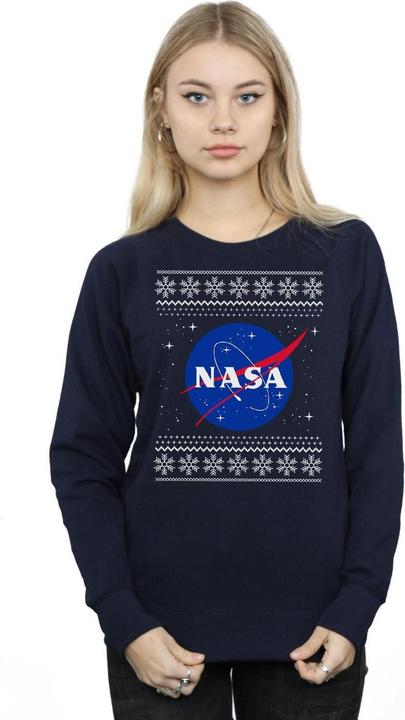 Actual product image Nasa Womens/Ladies Classic Fair Isle Sweatshirt (S)