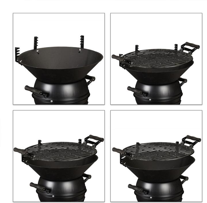 Actual product image Relaxdays Cast Iron BBQ (35 cm)