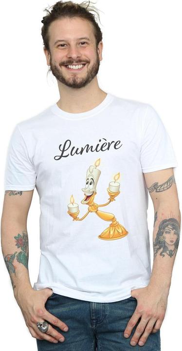 Actual product image Disney Mens Beauty And The Beast Be Our Guest T-Shirt (L)