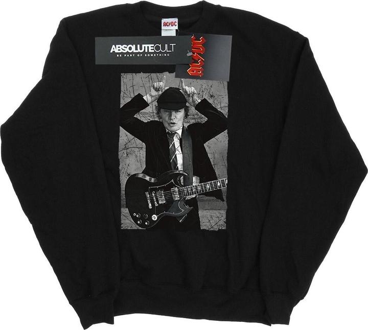 Immagine prodotto AC/DC Angus Young Distressed Photo Felpa Ragazzi (140, 146)