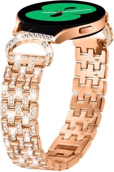 Immagine prodotto MU Style Bracciale di ricambio in metallo con pietre scintillanti della serie GH (20 mm, Lega metallica)