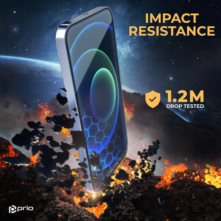 Actual product image prio Anti-Scratch Tempered Glass for iPhone 16 Pro Max (6.9 inch) clear (1 Piece, Apple iPhone 15 Pro)