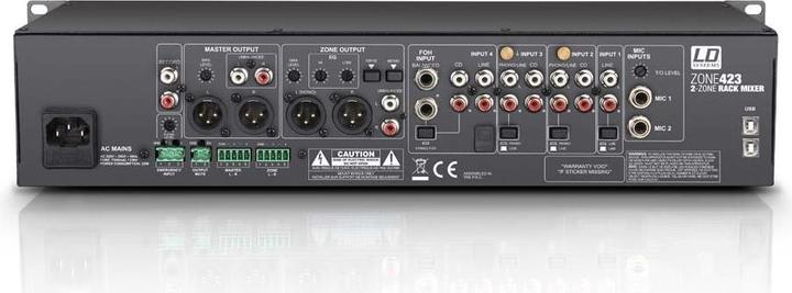 Immagine prodotto LD Systems ZONA 423 19" 2 zone (Mixer da studio e live)