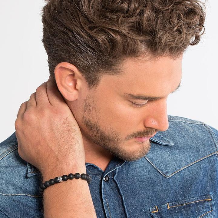 Produktbild Thomas Sabo Armband Obsidian (21 cm, Silber)