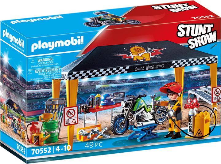 Immagine prodotto Playmobil Tenda laboratorio per spettacoli acrobatici (70552, Playmobil Stunt Show)