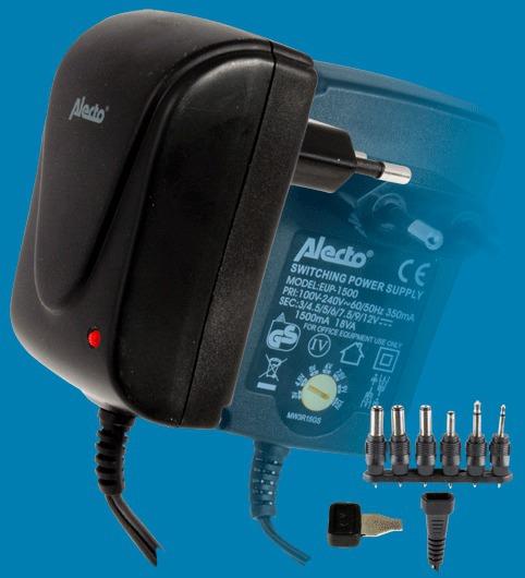 Produktbild Hesdo Alecto EUP-1500 Netzteil & Spannungsumwandler Schwarz