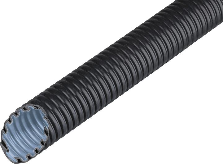 Fränkische Rohrwerke Tube ondulé en plastique FFKuS-ES-F-UV, AÃ˜ x IÃ˜ 32,0 x 24,1 mm, noir