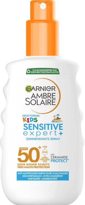 Produktbild Garnier Ambre Solaire Sensitive Kids (Sonnenspray, SPF 50+, 150 ml, 186 g)