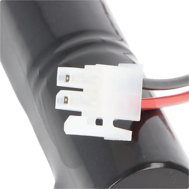 Actual product image XCell Emergency light battery NiCd 3.6V 1800mAh L1x3 Sub-C with 200mm cable on one side and plug (1 pcs., 1800 mAh, Battery + charger)
