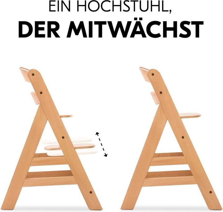Produktbild Hauck Hochstühle Hochstuhl Alpha Plus Natur im Sparset - inkl. (Hochstuhl)