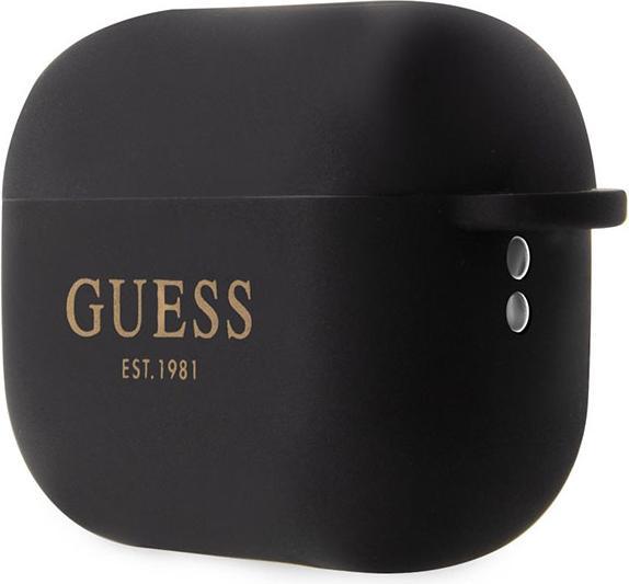Actual product image Guess 4G Charms Silicone Case for Apple Airpods Pro 2 - black (Headphone sleeve)