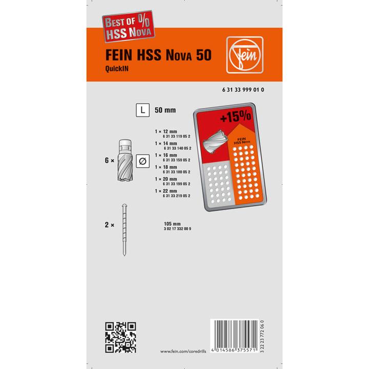 Actual product image Fein Core drill set 63133999010 1 S (22 millimetres)
