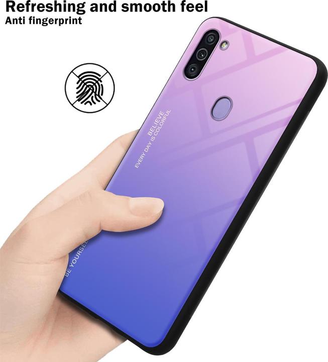 Actual product image Cadorabo TPU 2 colors glass cover (Samsung Galaxy M11, Samsung Galaxy A11)