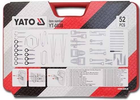 Actual product image Yato Car radio dismantling kit, 52 pcs.