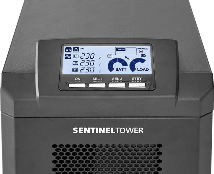 Produktbild Riello Sentinel Tower Double Conversion (online) 8 kVA 8000 W 2 Steckdose(n) AC (8000 VA, 8000 W)