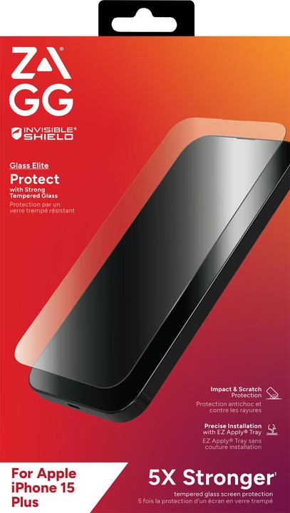 Produktbild Zagg Invisibleshield Glass Elite Am (1 Stück, Apple iPhone 15 Plus)