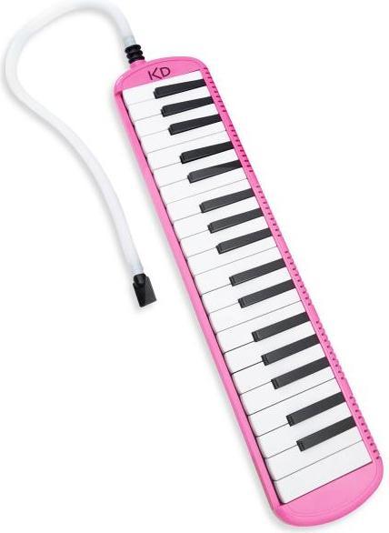 Actual product image keepdrum Melodica Pink 37 keys with bag and music booklet (German)