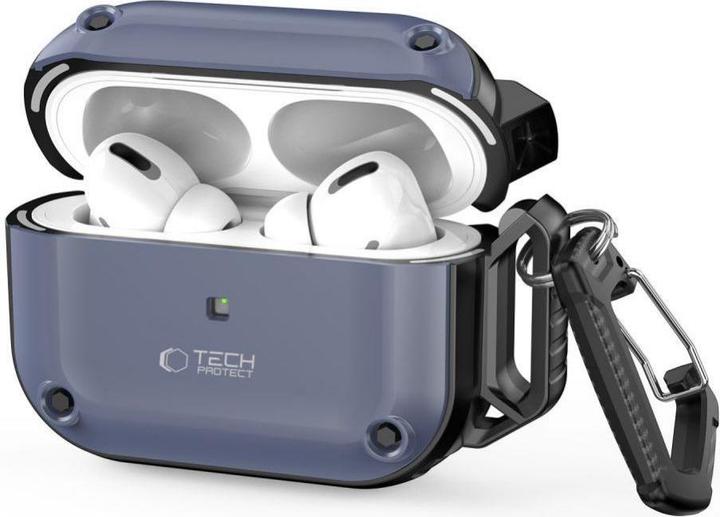 Tech-Protect ROUGH HOOK Apple AIRPODS PRO 1 / 2 STEEL BLUE (Headphone bag)