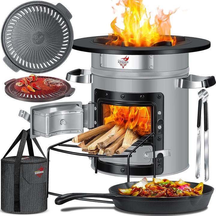 Produktbild Kesser Raketenofen mit Grillpfanne & Tragetasche