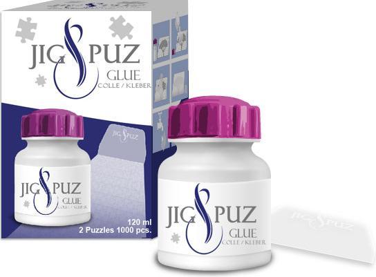 Jig & Puz Jig & Puzz Puzzlekleber mit Spachtel, bis zu 2000 Stück (2000 Teile)
