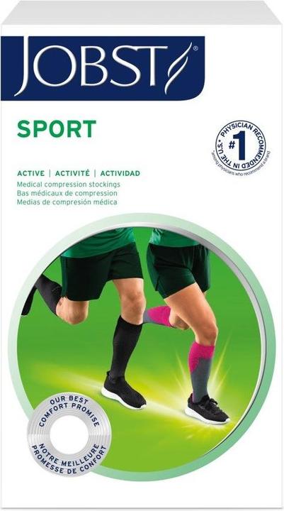 Actual product image Essity Jobst Sport, Pokollaneówki 15-20 mm Hg Indicator (Knee CT) Pink, Size S (S)