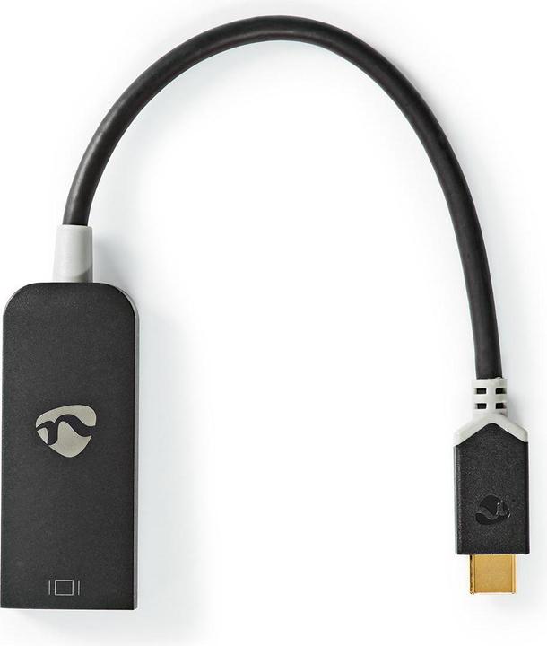 Immagine prodotto Nedis Adattatore USB USB 3.2 Gen 1 USB-CT maschio DisplayPort femmina 0,20 m Rotondo PVC placcato oro (USB-C, 20 cm)