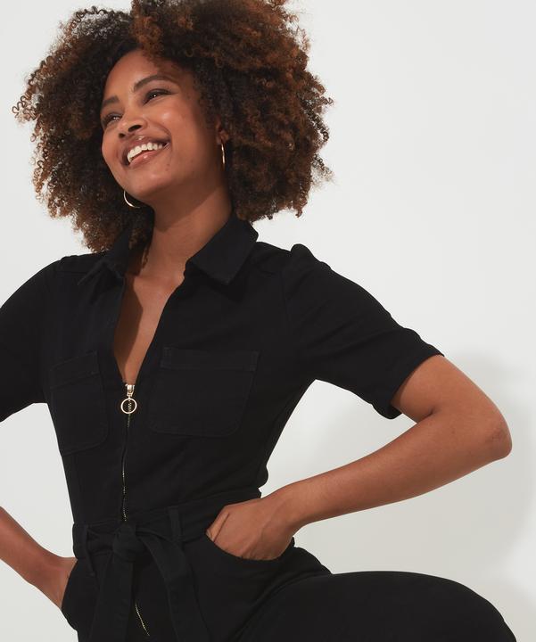 Actual product image Joe Browns Retro denim zip-front jumpsuit (46)