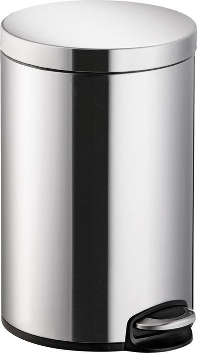Actual product image Helit Pedal bin the silent 25 x 40 cm (Ø x H) 12l stainless steel/plastic silver (12 l)