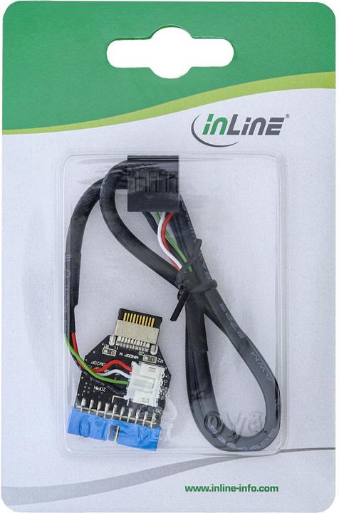 Actual product image InLine USB 3.1 to 3.0 adapter internal