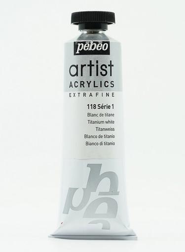 Produktbild Pebeo Artist Acrylics Extrafein Acrylfarben (Titanweiss, 37 ml)
