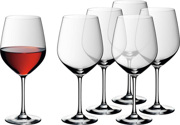 Actual product image WMF Burgundy goblet 6-piece set EASY PLUS clear (70 cl, 6 Glasses, Red wine glasses)