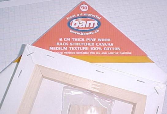BAM CHASSIS BAUMWOLLE LEINWAND 50x60/2cm (50 x 60 cm)