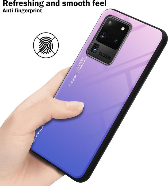 Actual product image Cadorabo TPU 2 colors glass cover (Samsung Galaxy S20 Ultra)