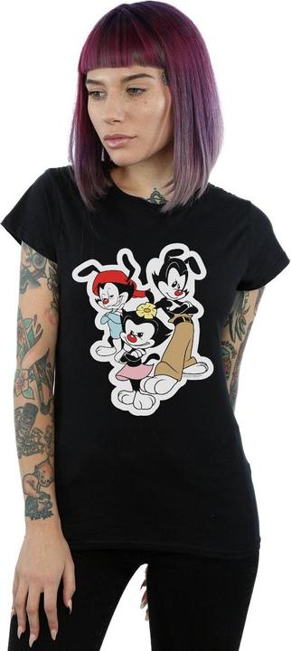 Actual product image Universal Textiles Womens/Ladies Dot Wakko And Yakko Cotton T-Shirt (XXL)