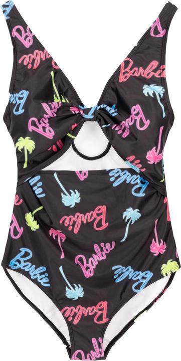 Barbie Womens/Ladies Palm Tree Logo One Piece Swimsuit