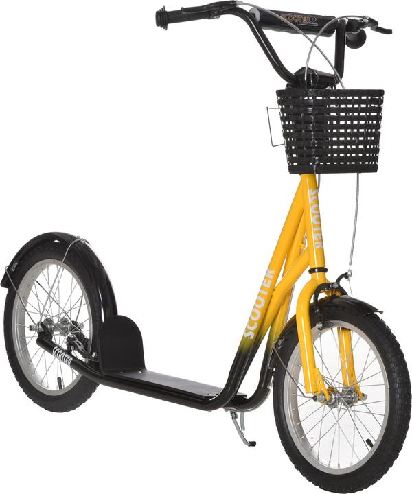 Produktbild Homcom Kinderscooter Metall, Kunststoff Orange+Schwarz