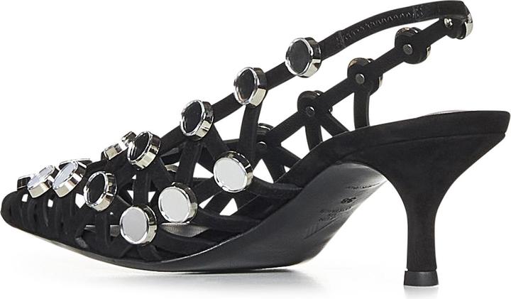 Actual product image The Attico Grid Slingback 50mm (37)