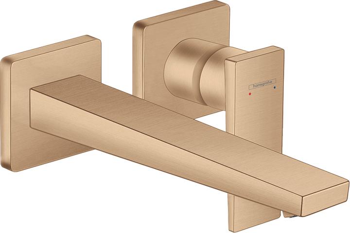hansgrohe Miscelatore monocomando Metropol per lavabo da incasso a parete (bronzo spazzolato)