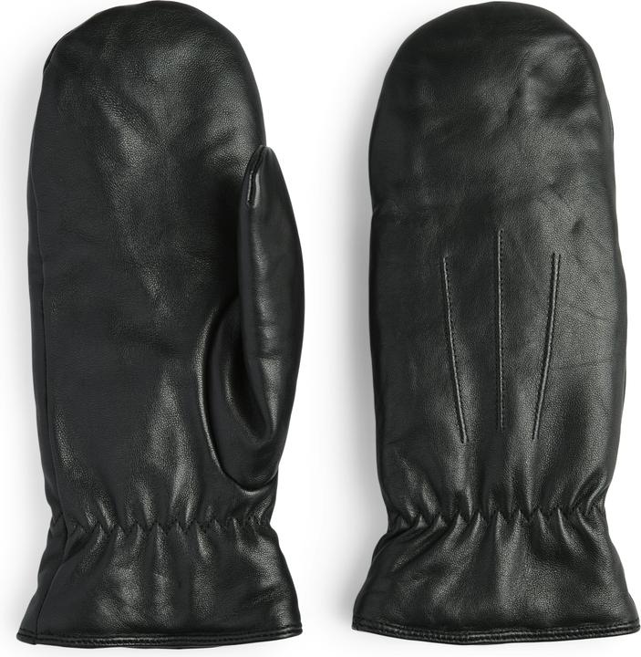 Pieces Leder Fäustlinge (S)