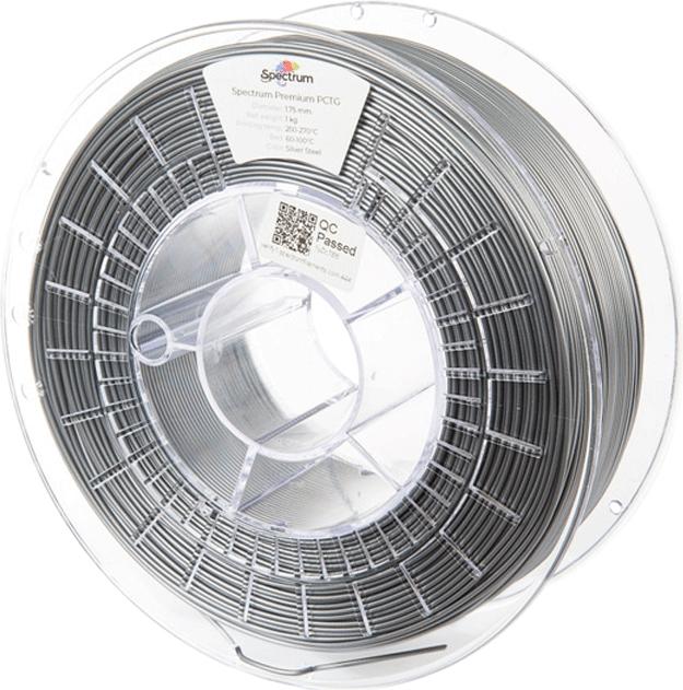 Image du produit Filament PCTG Silver Steel 1.0kg 1.75mm (PCTG, 1.75 mm, 1000 g, Argent)