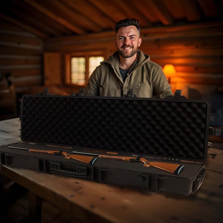 Produktbild Wiltec Waffenkoffer 137,8x38,3x17,5cm Langwaffen Gewehrkoffer Koffer Gewehr