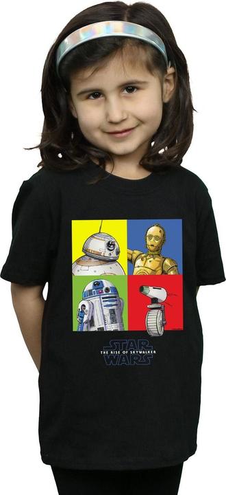 Produktbild Star Wars The Rise Of Skywalker Droid Squares TShirt Mädchen (152, 158)