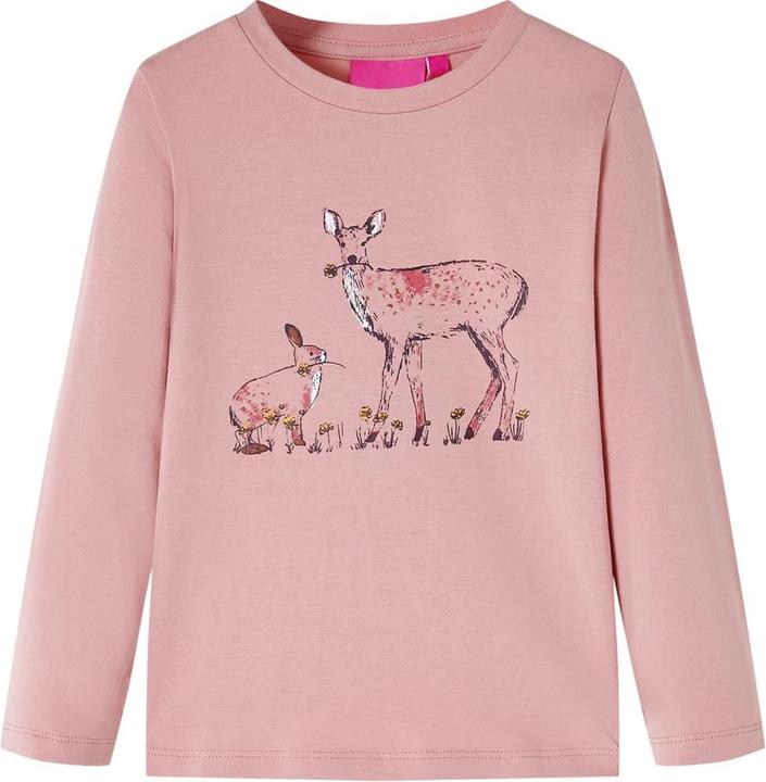 Produktbild VidaXL Kinder-Langarmshirt Rosa 140,Material: 95 % Baumwolle. 5 (140)
