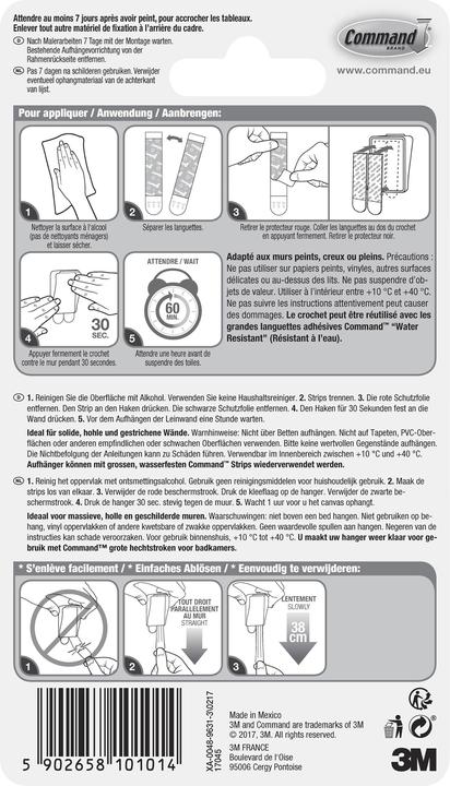 Image du produit Command Leinwandaufhänger XL (2.20 kg)
